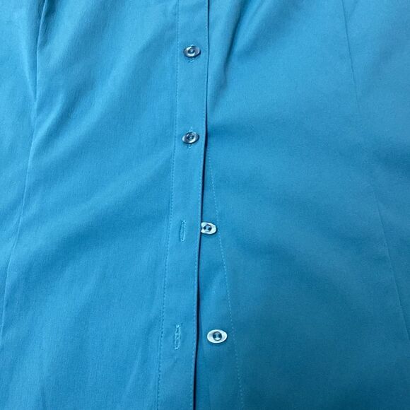 Reitmans washable stretch long sleeve blouse, teal size xl - Picture 2 of 5